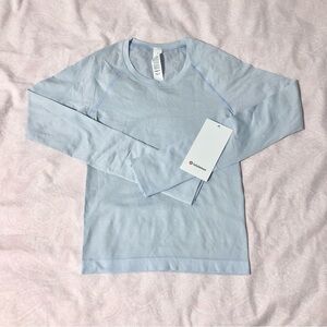 Lululemon windmill blue swiftly tech long sleeve waist length
